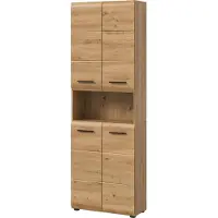Xonox Hochschrank breit Ice | Artisan Oak
