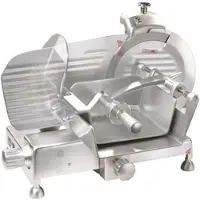 Ristoattrezzature Professionelle vertikale Fleischschneidemaschine mit abnehmbarem Schärfgerät Stahlmesser Ø 300 mm 0,25 kW