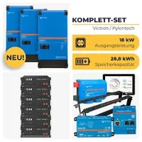 HUSATECH PowerSet: 3-phasig mit 3x MultiPlus-II 48/6k5/100-50 + Cerbo GX MK2 + 6x US5000 | 18 kW 28,8 kWh