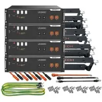 PYLONTECH 4x US3000C LiFePO4 48V + Brackets + Anschlusskabel 14kWh... - 0% MwST. (Angebot gemäß §12 USt Gesetz.)
