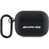 AMG Amap2Slwk Airpods Pro 2 (2022/2023) Abdeckung Czarny/Schwarzes Leder Weißes Logo