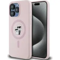Karl Lagerfeld Klhmp15xscmkcrhp Iphone 15 Pro Max 6.7 Silicone Karl&choupette Ring Handyhülle