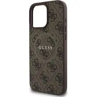 GUESS GUHMP16XG4GFRW iPhone 16 Pro Max 6,9" brązowy/brown MagSafe PU 4G Ring Classic Logo