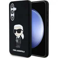Karl Lagerfeld Klhcs24msnikbck S24+ S926 Silicone Ikonik Handyhülle