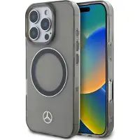 Mercedes MEHMP16X23HUOSK iPhone 16 Pro Max 6.9" czarny/black hardcase Silver Ring MagSafe