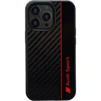 Audi Carbon Fiber Stripe iPhone 13 Pro Max 6.7" czarny/black hardcase AUS-TPUPCIP13PM-R8/D1-BK
