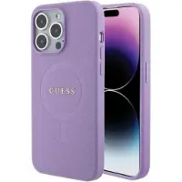 GUESS Guhmp15lpsahmcu Iphone 15 Pro 6.1 Fioletowy Saffiano Handyhülle
