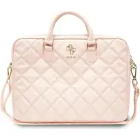 GUESS PU Grained 4G Metal Logo Computer Bag 15/16 - pink