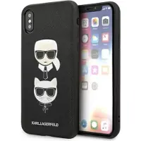 Karl Lagerfeld Klhcpxsakickcbk Iphone Xxs Saffiano Karl&choupette Head Handyhülle