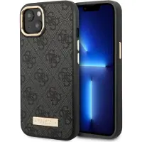 GUESS GUHMP14MU4GPRK iPhone 14 Plus 6,7" czarny/black hard case 4G Logo Plate MagSafe