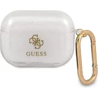 GUESS Guapucg4Gt Airpods Pro-Abdeckung Transparent Glitter Kollektion