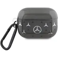 Mercedes Large Star Pattern - Etui AirPods Pro 2 (czarny)
