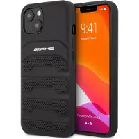 Mercedes Amg Amhcp13lgsebk Iphone 13 Pro13 6.1 Leather Debossed Lines Handyhülle