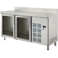 EURAST Kühler tisch gn 1/1 2 glastüren - 1345x700x850 mm - 220 W 230/1V - 78589509