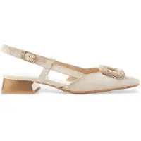 Hispanitas für Damen. HV243349 Ballerinas Dalí braun (38), Leder, Wohnung, Schnalle, Lässig