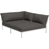 Houe LEVEL 2 Cozy Ecke Kissen rechts Aluminiumgestell