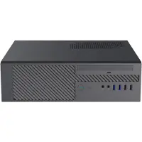 ITek PILOT Z8 Lite, Micro Tower, PC, Schwarz, micro ATX, Mini-ITX, Acrylnitril-Butadien-Styrol (ABS), Metall, SGCC, 4,5 cm