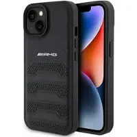 Mercedes Amg Amhcp15mgsebk Iphone 15 Plus14 Plus 6.7 Leather Debossed Lines Handyhülle