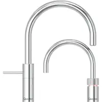 Quooker Nordic Round Twintaps mit PRO3 Reservoir & CUBE verchromt glänzend 3NRCHRTTCUBE *inkl. 7 JAHRE GARANTIE*