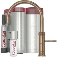 Quooker Classic Fusion Round Set mit COMBI+ Reservoir & CUBE Messing Patina **inkl. CUBE Filter Starter Paket** CFNRPTB COMBI+ CUBE2 *inkl. 7 JAHRE GARANTIE*