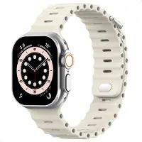 Accezz Ocean Armband für die Apple Watch | 44/45/46/49 mm – Sternenlicht