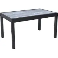 HABITAT ET JARDIN Gartentisch aus Aluminium ausziehbar "Lagos" - 140/280 x 90 x 76 cm - Grau