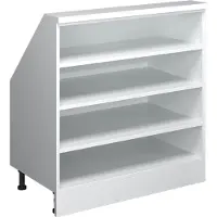 Vicco Dachschrägenschrank Rion Weiß 80 x 81.6 cm mit 4 Fächern, Model 58509
