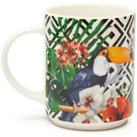 Excelsa Set mit 4 mug Tropical Chic Porzellan 30 cl Bunt