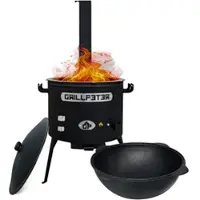 Grillpeter Utschak Asamat Ø45cm mit Kazan aus Gusseisen 22L