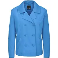 Goldner Jackenblazer "Elegante Kurzjacke mit Reverskragen" Ziernähte