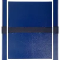 Exacompta 2652E 10x Mappe mit dehnbarem Rücken balacron sans rabat Gürtel mit Klettverschluss - 24x32cm - Dunkelblau