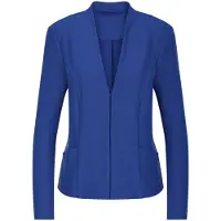 Goldner Jackenblazer "Viskoseblazer in Piqué-Optik" figurschmeichelder Schnitt