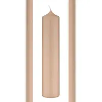 Kopschitz Kerzen Altarkerzen Portobello Nougat 250 x Ø 80 mm, 4 Stück