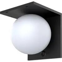 Lumisky BOLLY 1000LM Solar-Sensor-Wandleuchte Stahl Schwarz