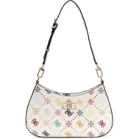GUESS Handtasche Emelie Logo HWGM99 28180 Weiß