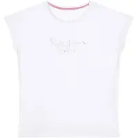 Pepe Jeans T-Shirt Nuria PG502460 Weiß Regular Fit
