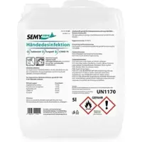 Plock GmbH Händedesinfektion SemyCare 80 Vol% Ethanol – 5 Liter Kanister - Handdesinfektion