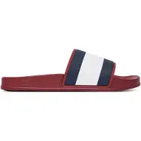 Tommy Hilfiger Pantoletten Core Hilfiger Flag Pool Slide FM0FM05798 Dunkelrot 43