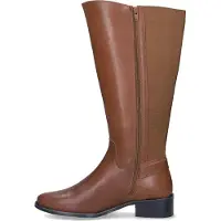 Custom Made Damenstiefel Erfurt Cognac Wadengröße 55 cm-Schuhgröße 42