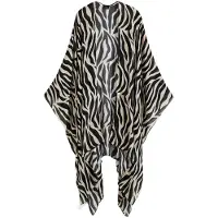 Bonprix Poncho "Poncho" aus Viskose, mit Animal-Print, figurumspielend, Überwurf