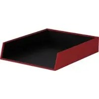Rossler Rössler-Papier Briefablage 1335452360, S.O.H.O. A4, rot, stapelbar, Pappe, 4 Stück