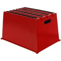 Twinco Montagetritt Safety Steps 6600, rot, bis 230kg, 1 Stufe, 52,7 x 30 x 37,5cm