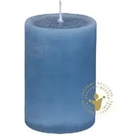 Jaspers Kerzen Nordische Reifkerzen nordisch blau Ø 80 x 200 mm, 1 Stück