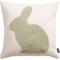 Done. Dekokissen "BUNNY" Weicher Chenille-Stoff Kuscheliger Teddy-Flock