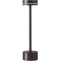 Stalgast LED-Tischleuchte kabellos mit Touch-Bedienung, dimmbar, braun, H. 320 mm