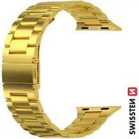 Swissten Metal Band for Apple Watch 42/44/45/49 mm Gold