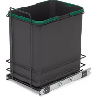 Emuca Recycle Behälter Für Küche Untere Befestigung Und Manuelle Entnahme 35 L Durchsichtig Durchsichtig One Size