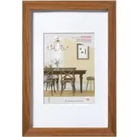 Walther design Fiorito Holz Bilderrahmen Kunstglas, 50x70 cm, eiche dunkel