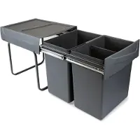 Emuca 8199423 2x20l Recyclingbehälter