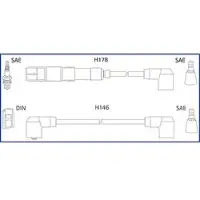 ASTEMO Hüco Zündleitungssatz [Hersteller-Nr. 134755] für Mercedes-Benz